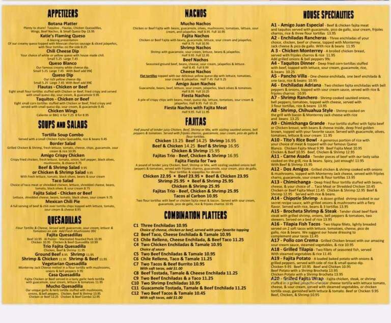 Amigo Juan - Texarkana, TX menu_pic