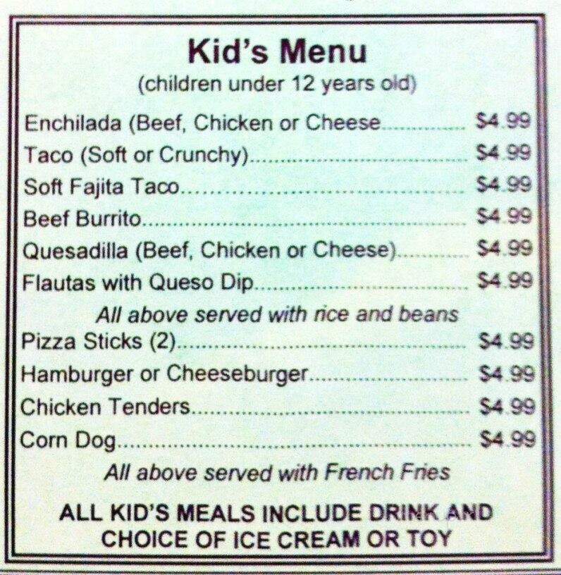 Amigo Juan - Texarkana, TX menu_pic