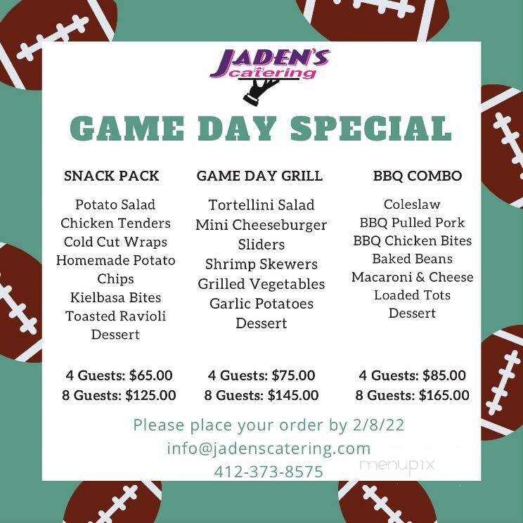 Jaden's Family Dining - Monroeville, PA menu_pic