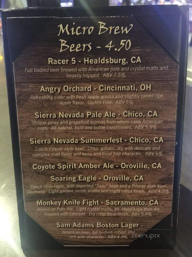 Jack's Place - Colusa, CA menu_pic