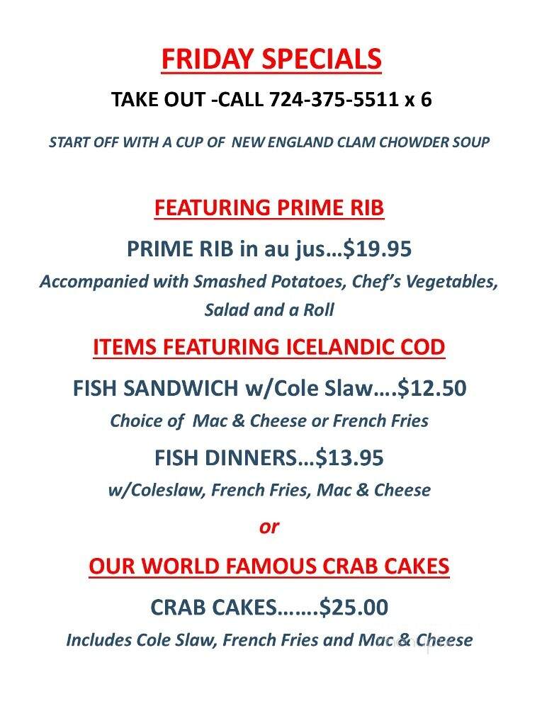 Magg's Restaurant - Aliquippa, PA menu_pic