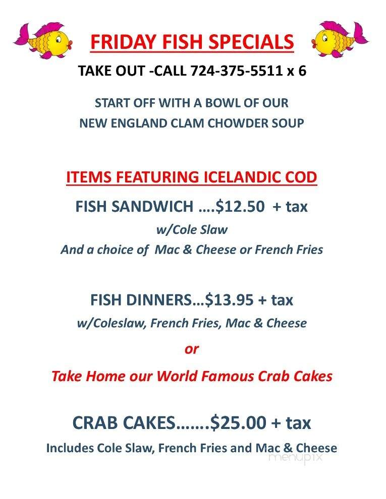 Magg's Restaurant - Aliquippa, PA menu_pic