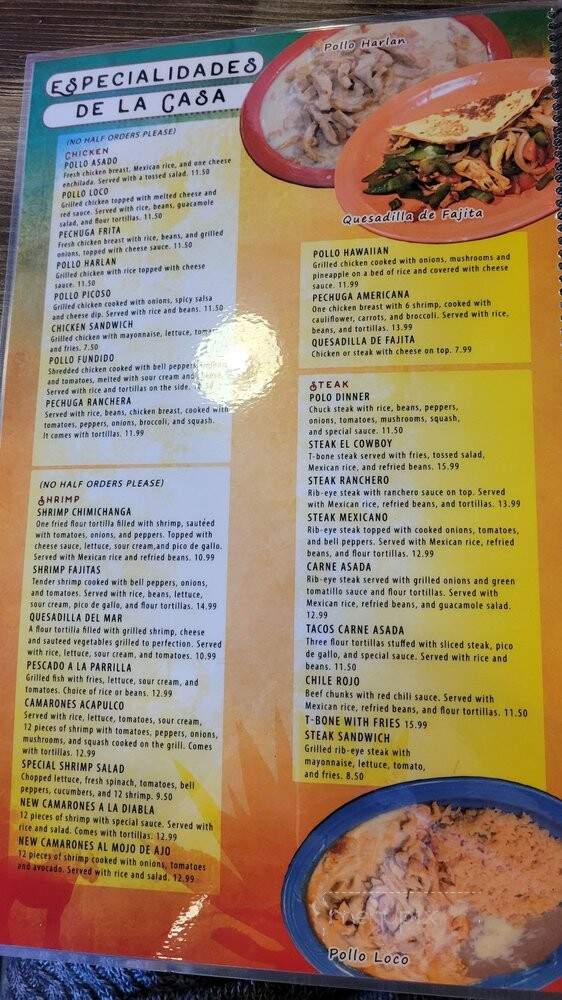 Cowboys Mexican Grill - Asheville, NC menu_pic