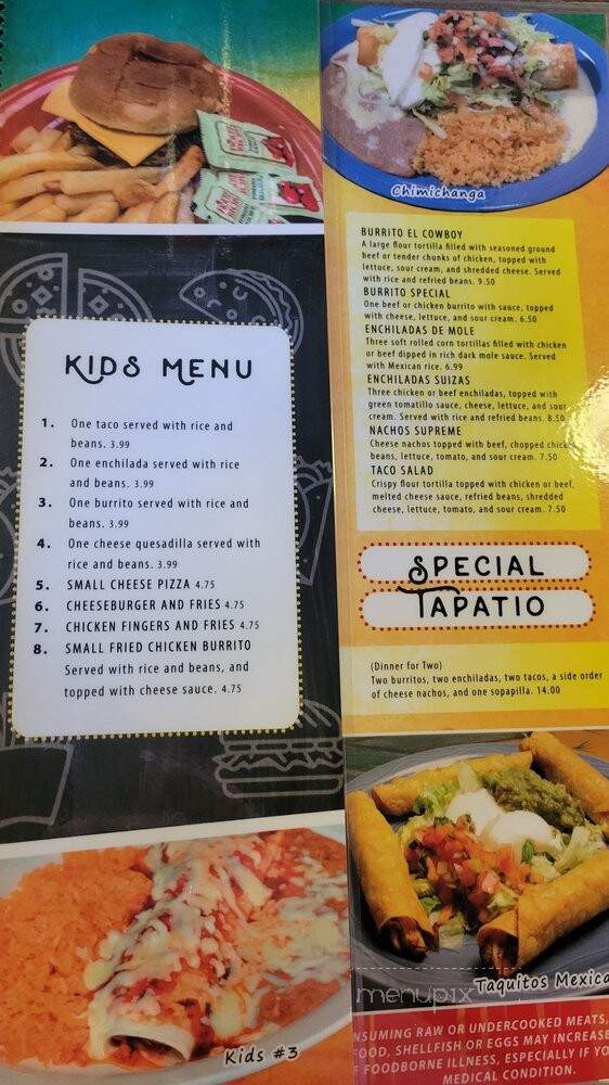 Cowboys Mexican Grill - Asheville, NC menu_pic