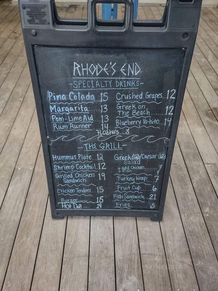 Rhode's End - Naples, FL menu_pic