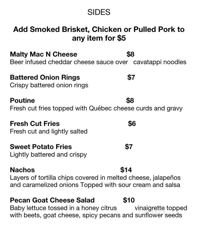 Frank & Steins - Guelph, ON menu_pic