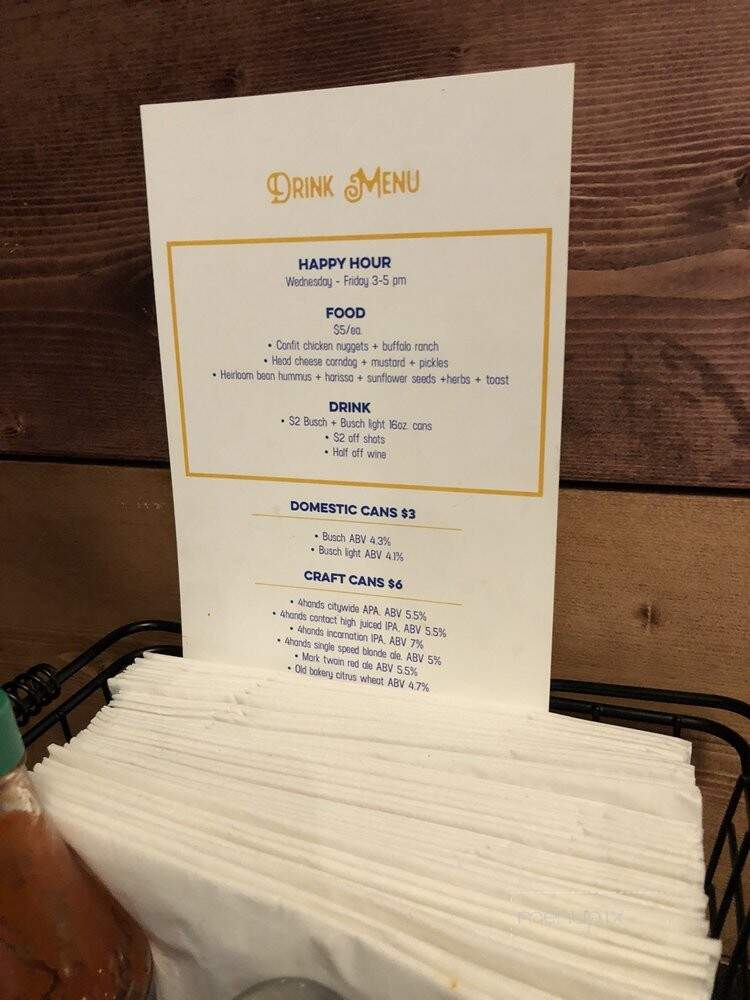 Grace Meat + Three - St. Louis, MO menu_pic