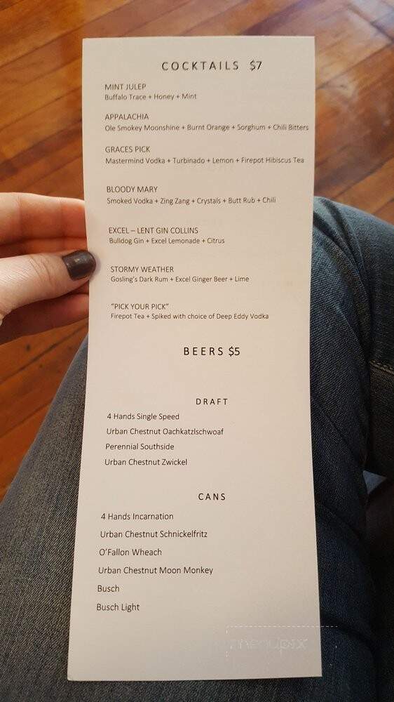 Grace Meat + Three - St. Louis, MO menu_pic
