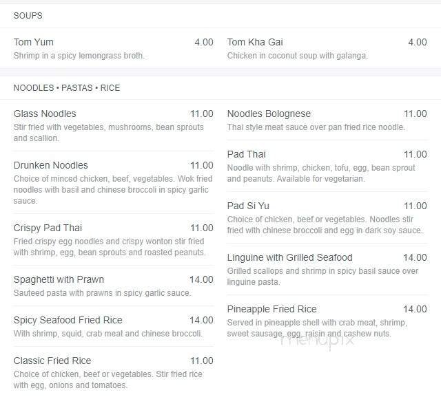 Thai Market - Marblehead, MA menu_pic