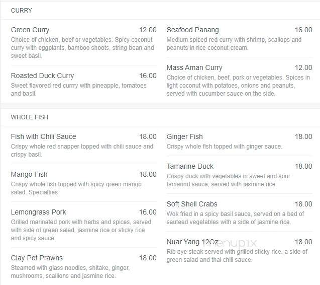 Thai Market - Marblehead, MA menu_pic