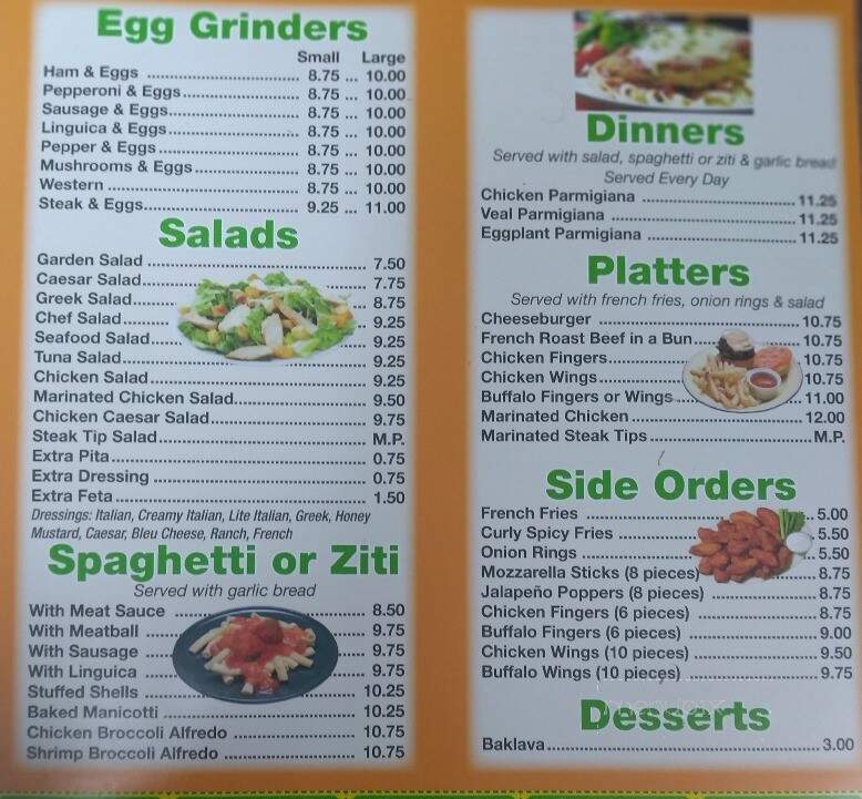 Santoros Pizza & Subs - East Wareham, MA menu_pic