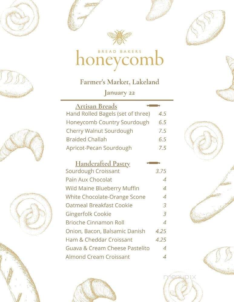 Honeycomb Bread Bakers - Winter Haven, FL menu_pic