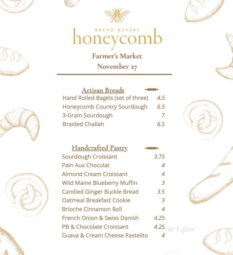 Honeycomb Bread Bakers - Winter Haven, FL menu_pic