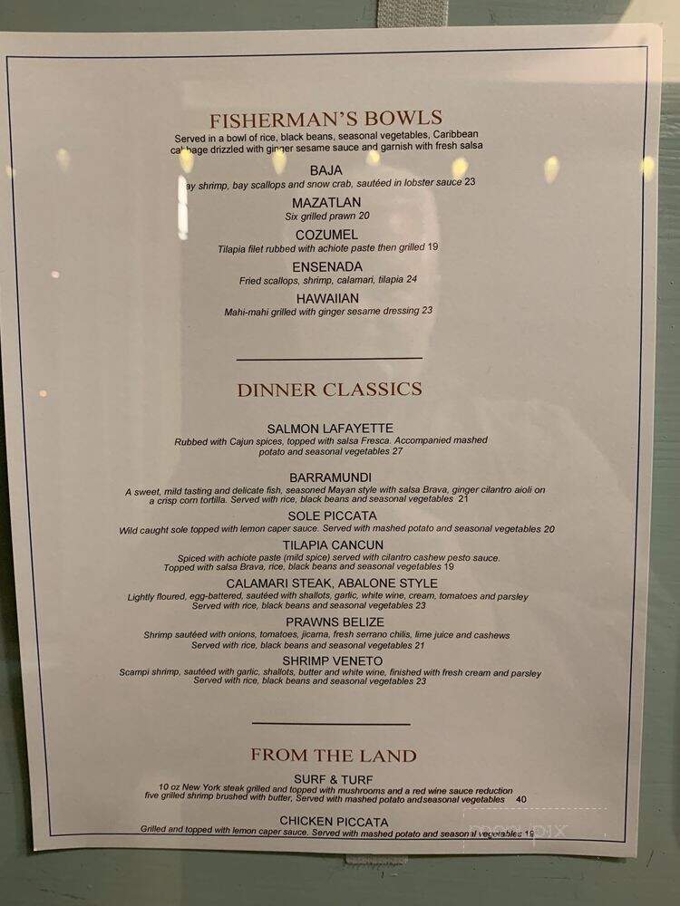 Fishwife - Pacific Grove, CA menu_pic