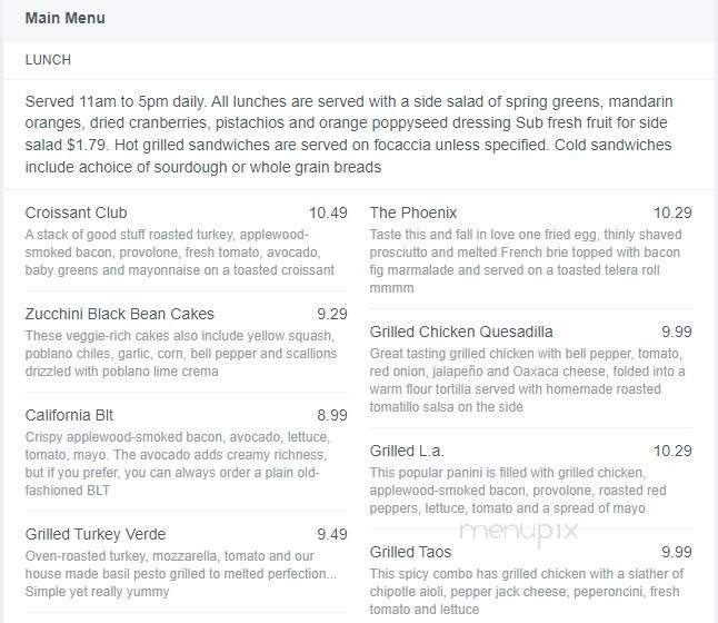 LeBuzz Caffe - Tucson, AZ menu_pic