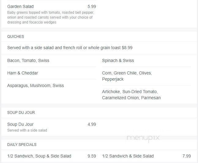 LeBuzz Caffe - Tucson, AZ menu_pic