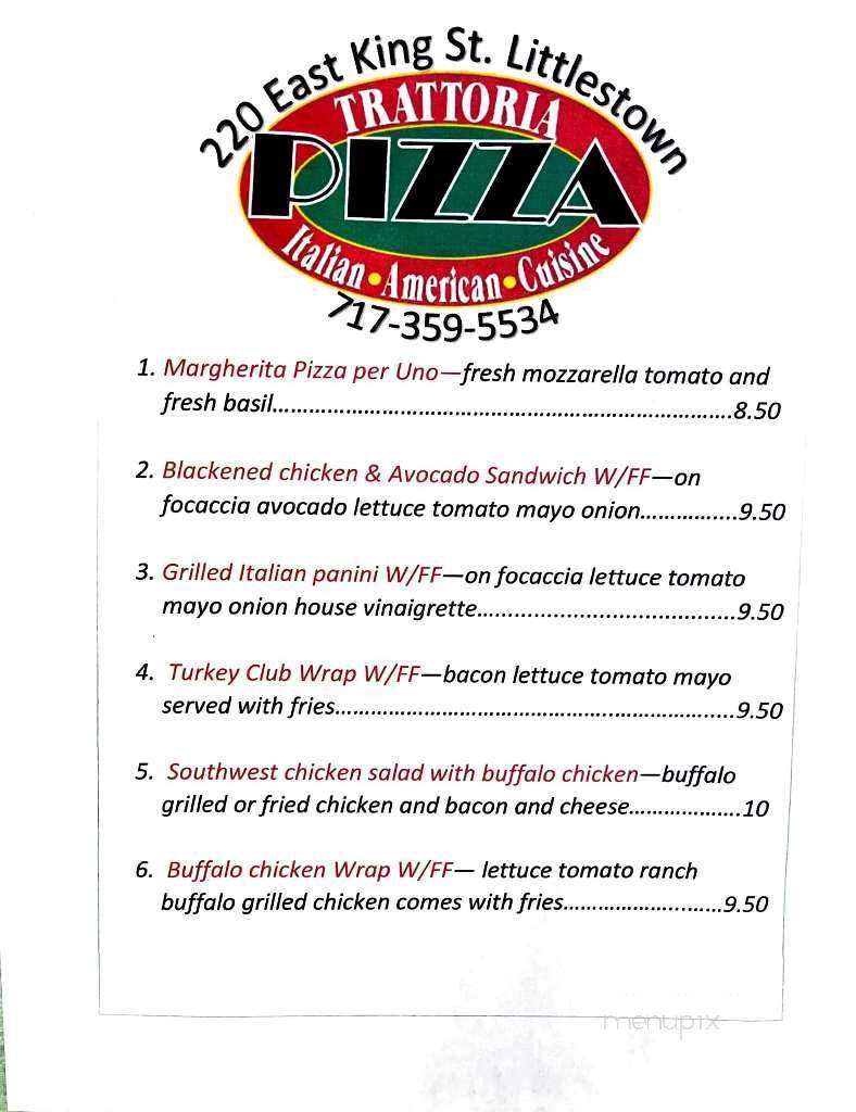 Trattoria Pizza - Littlestown, PA