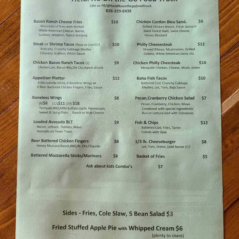 Dry Falls Brewing - Hendersonville, NC menu_pic