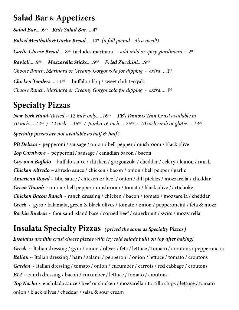 Pepperoni Bills Pizzeria - Camdenton, MO menu_pic