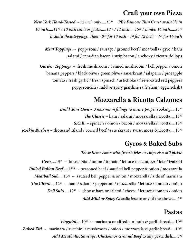 Pepperoni Bills Pizzeria - Camdenton, MO menu_pic