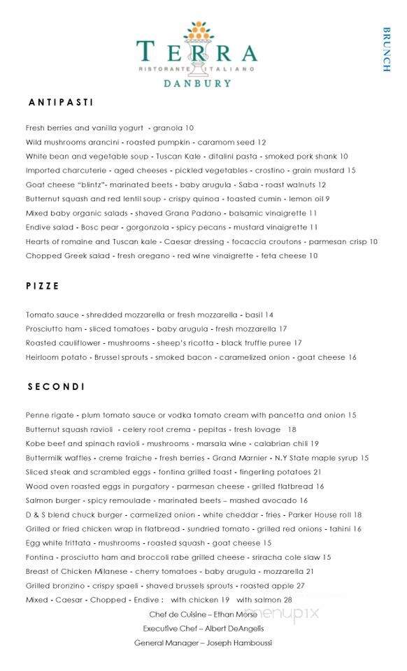 Terra Restaurant - Danbury, CT menu_pic