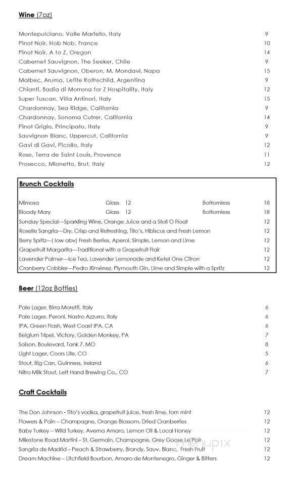 Terra Restaurant - Danbury, CT menu_pic