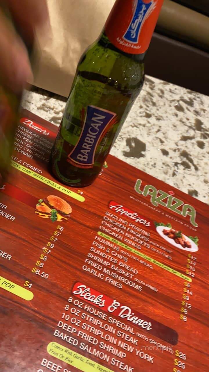 Laziza - Edmonton, AB menu_pic