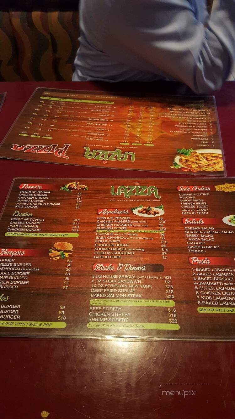 Laziza - Edmonton, AB menu_pic