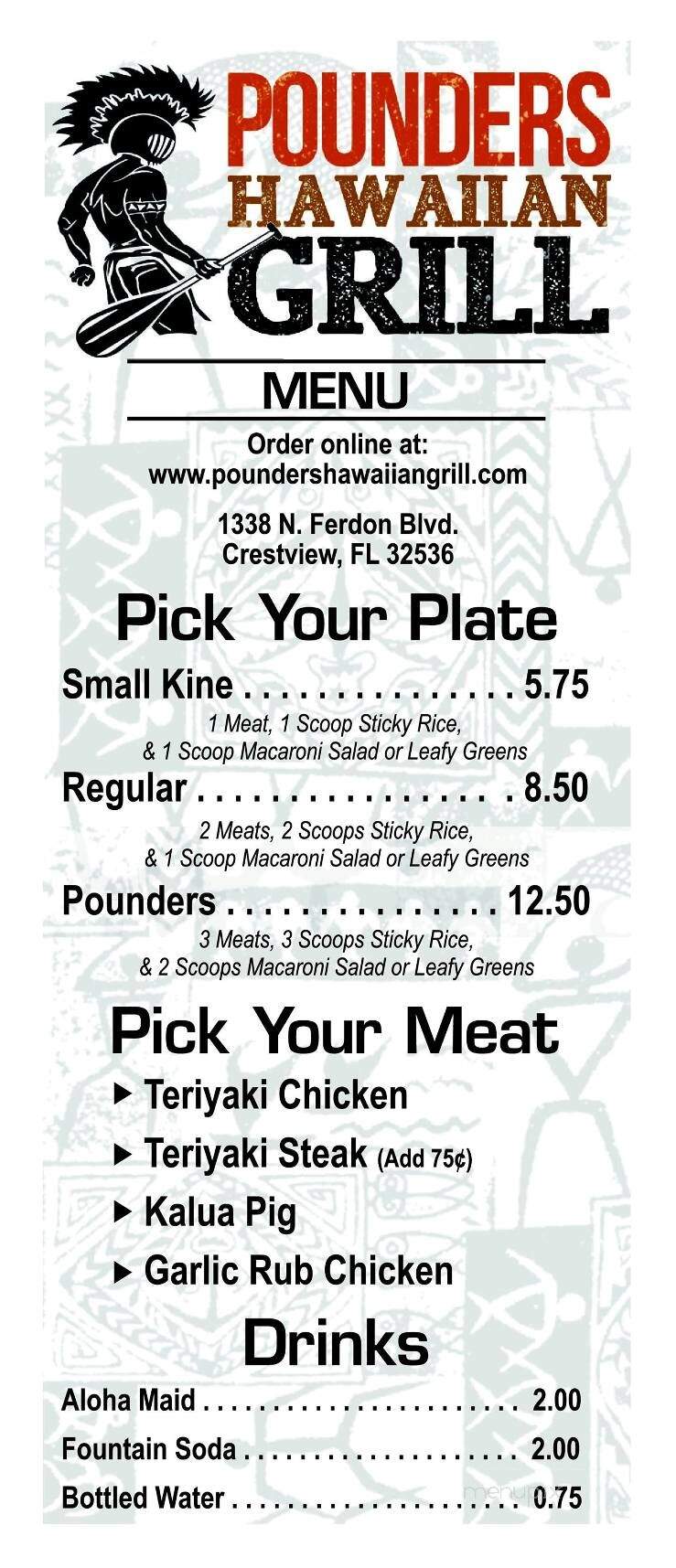 Pounders Hawaiian Grill - Niceville, FL