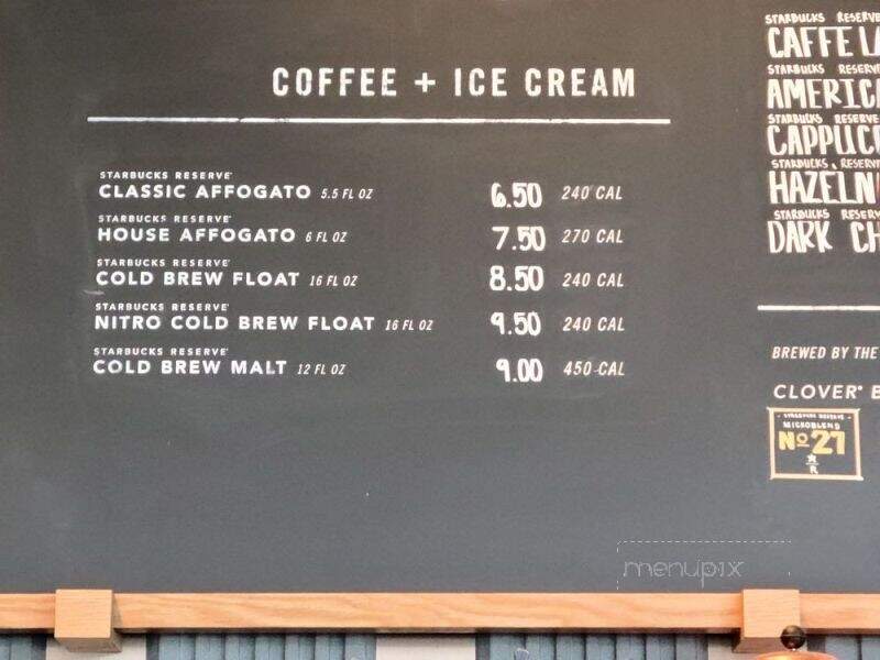 Starbucks Reserve - Palm Springs, CA menu_pic