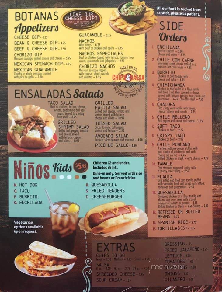 Los Vaqueros - Albany, GA menu_pic