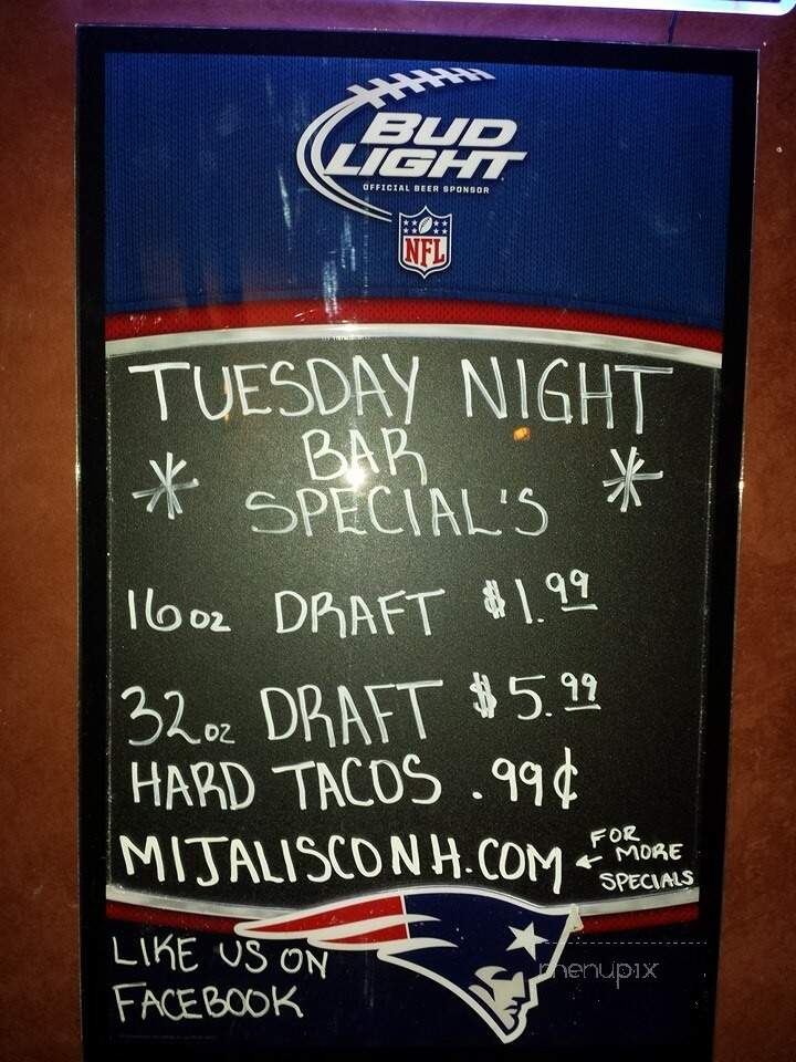 Mi Jalisco 2 - Keene, NH menu_pic