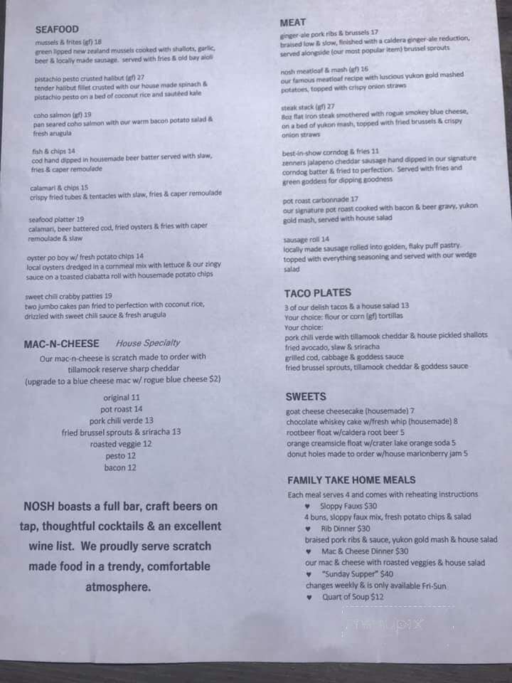 Nosh - Florence, IN menu_pic