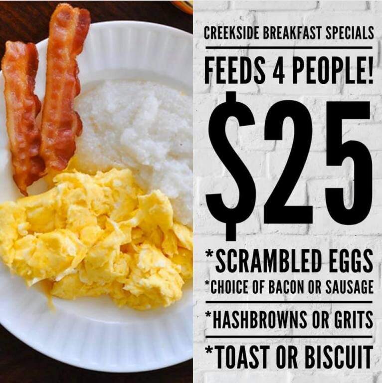 Creekside Restaurant - Lexington, SC menu_pic
