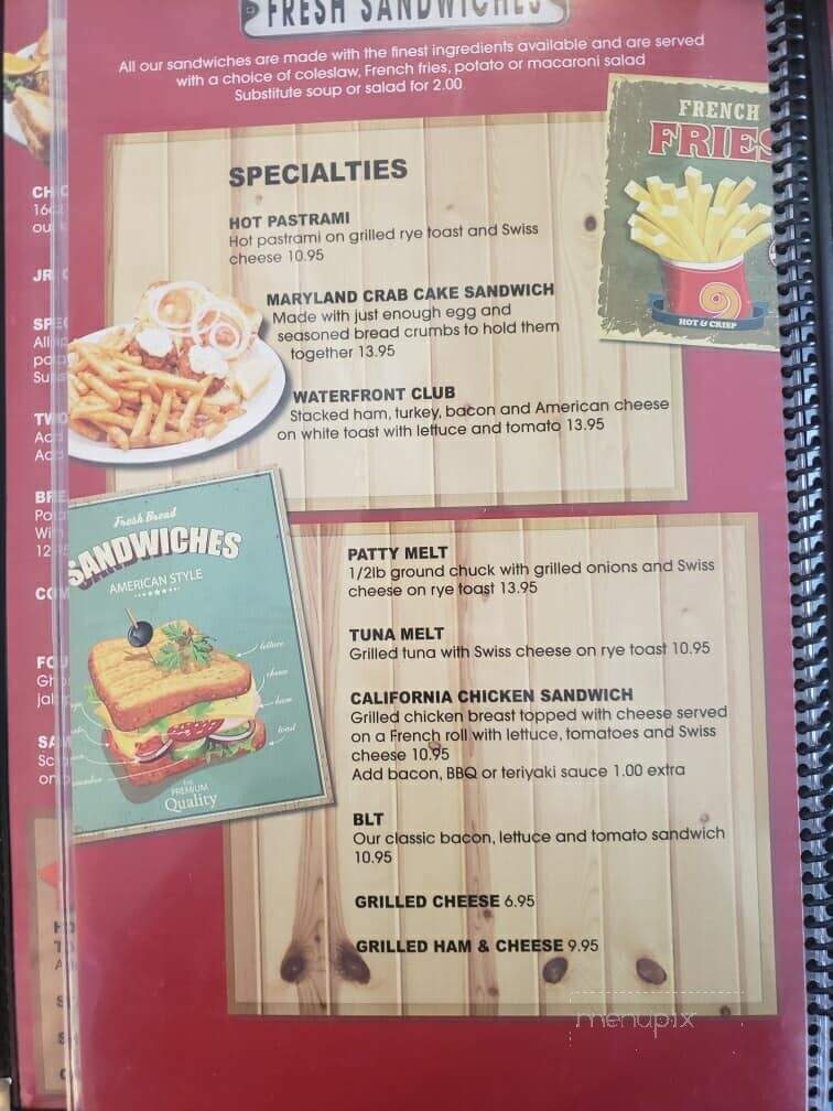 Main Street Bar Grill - Clearlake, CA menu_pic