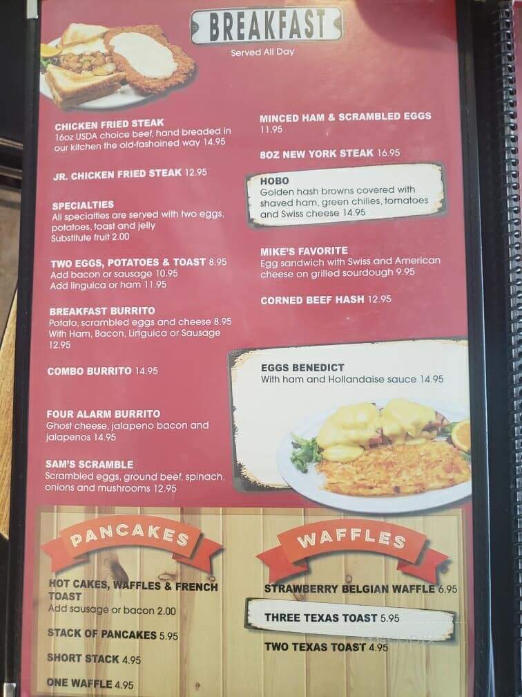 Main Street Bar Grill - Clearlake, CA menu_pic