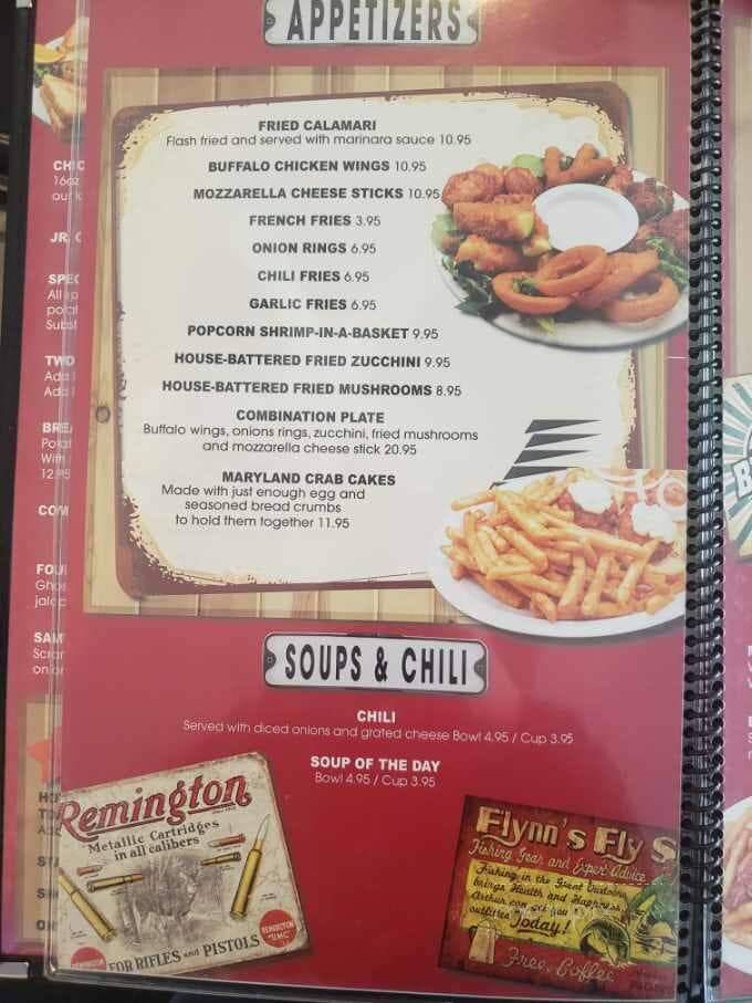 Main Street Bar Grill - Clearlake, CA menu_pic
