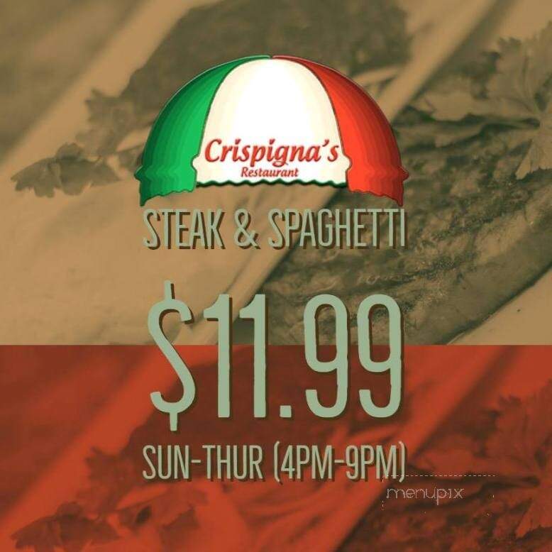 Crispigna's Restaurant - Escanaba, MI menu_pic