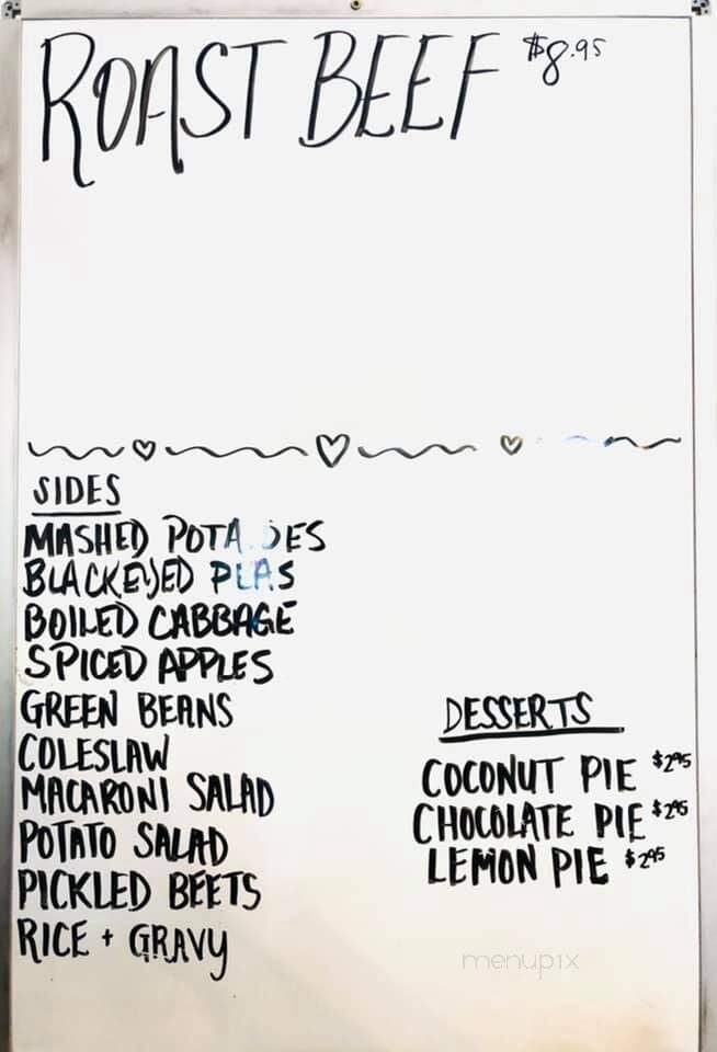 Ms Lois' Restaurant - Franklin, NC menu_pic