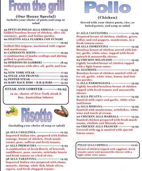 I Bambini Italian Restaurant - Mooresville, NC menu_pic