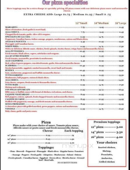 I Bambini Italian Restaurant - Mooresville, NC menu_pic