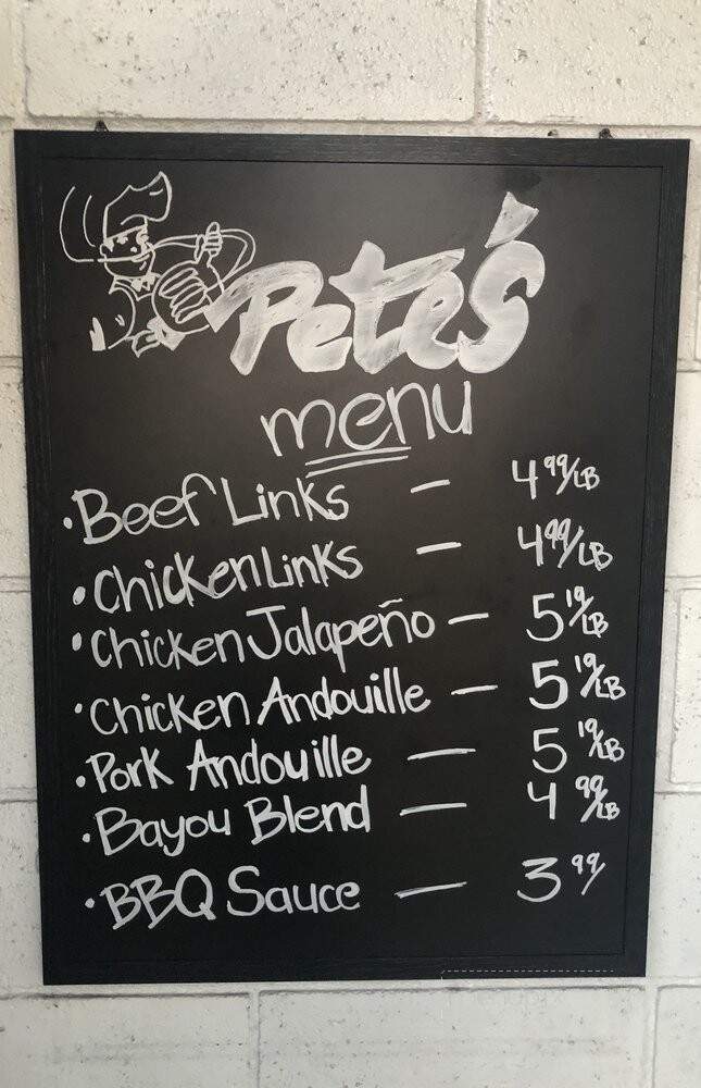 Pete's Louisiana Style Hot Links - Los Angeles, CA menu_pic