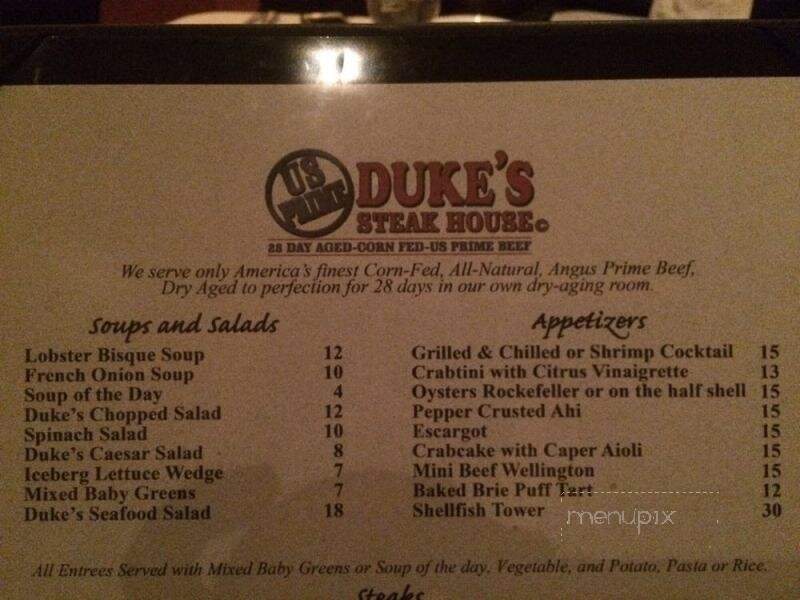 Duke's Steakhouse at Casino Fandango - Carson City, NV