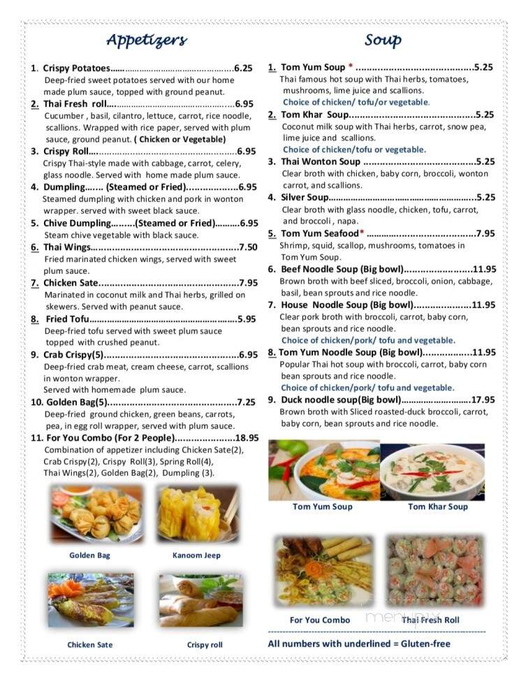 Thai For You - York, ME menu_pic