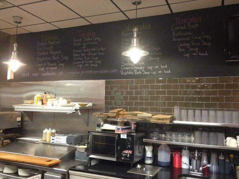 Pickle Barrel Delicatessen - Worcester, MA menu_pic
