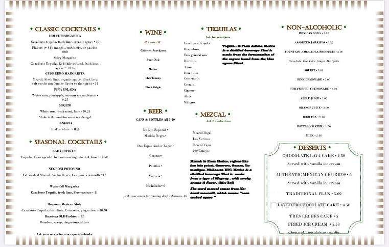 Huasteca Restaurant - Windsor, CT menu_pic
