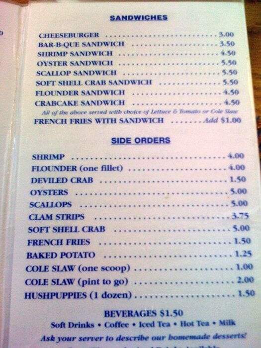 Ella's Of Calabash - Calabash, NC menu_pic