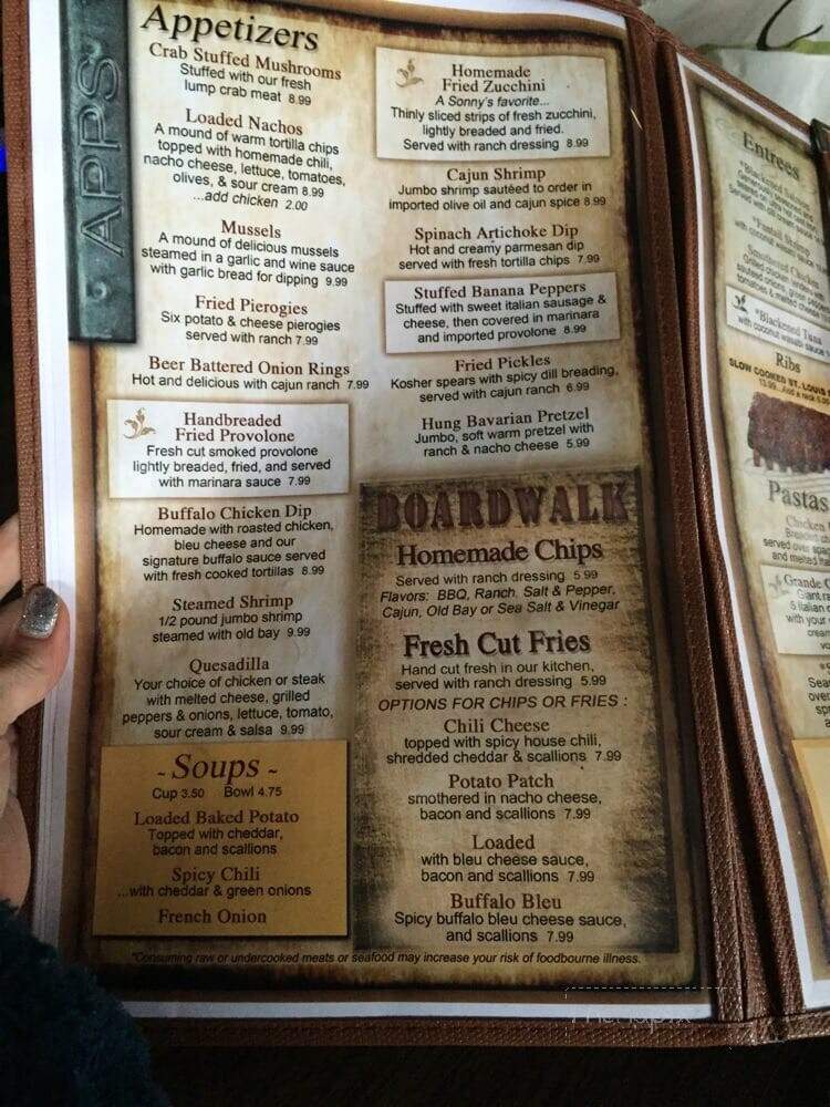 Sonny's Grille - Belle Vernon, PA menu_pic
