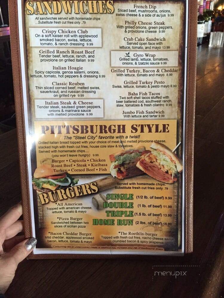 Sonny's Grille - Belle Vernon, PA menu_pic