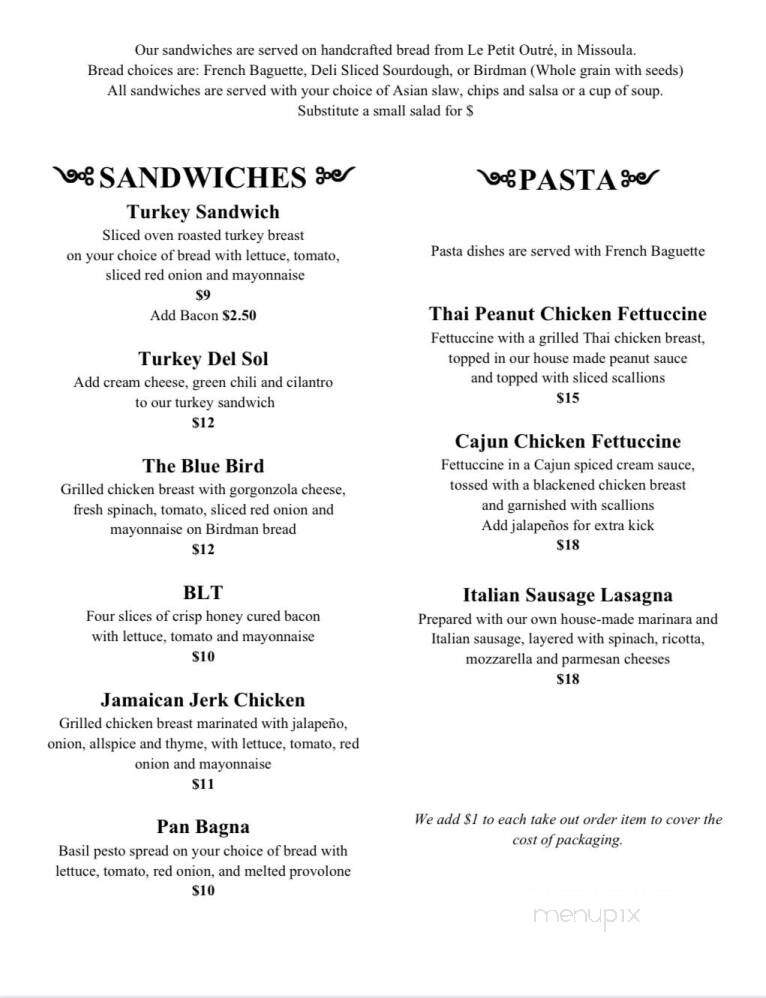 Spice Of Life Cafe - Hamilton, MT menu_pic